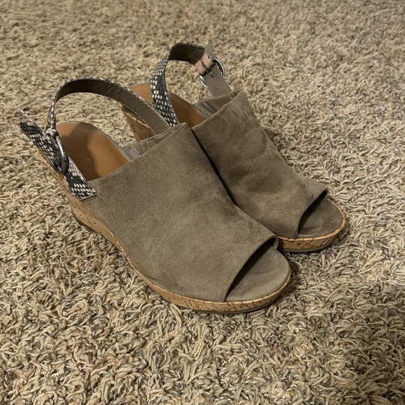 Wedge/Heels/Open-toe/Cork Wedge - Picture 1 of 5